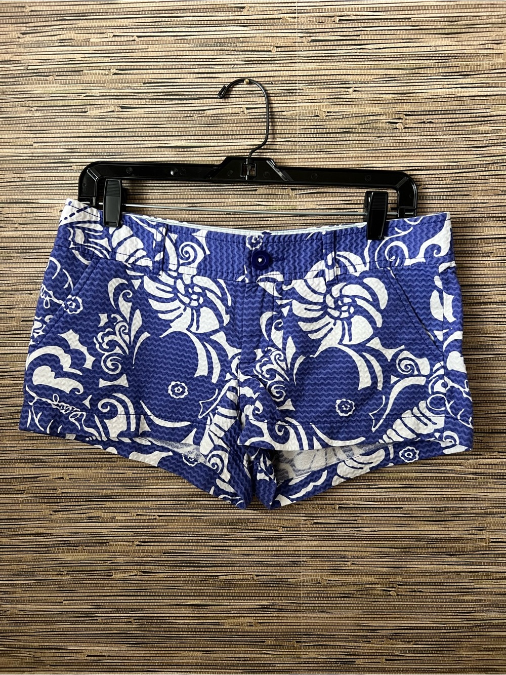 Lilly Pulitzer The Walsh Short - Blue and White Floral Print Shorts